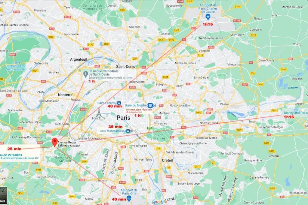 Studio Sous Les Toits Proche Paris Et Versailles Chaville Exterior foto
